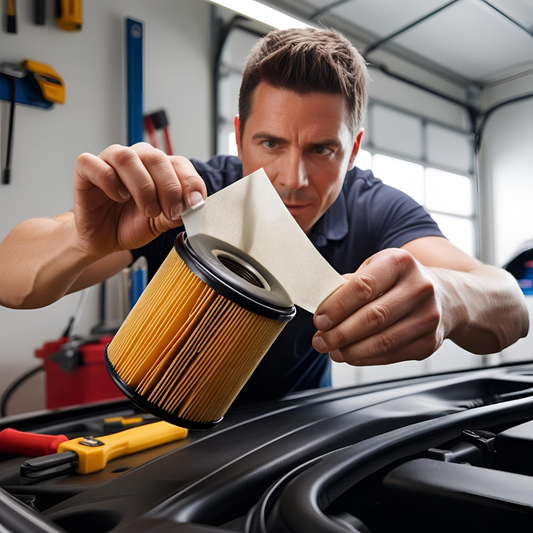 🚗🔧 Warum Papiertücher beim Reinigen des Ölfilterdeckels unverzichtbar sind!