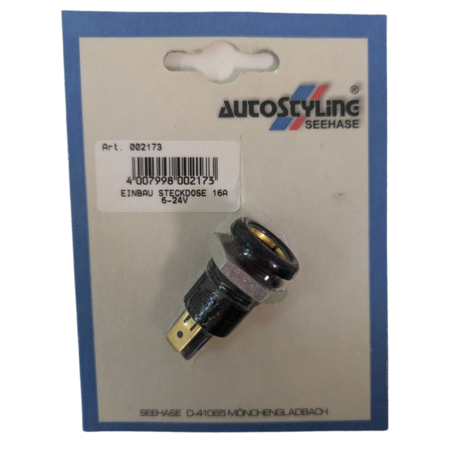 Einbau-Steckdose 12–24 V / 16 A