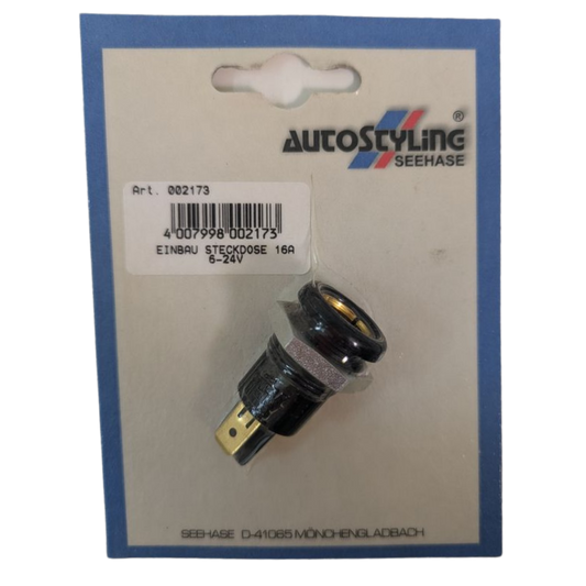 Einbau-Steckdose 12–24 V / 16 A