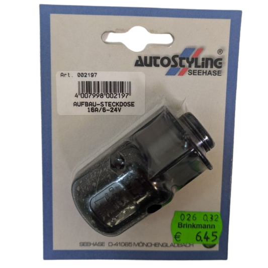 Aufbau-Steckdose – 16 A / 12–24 V