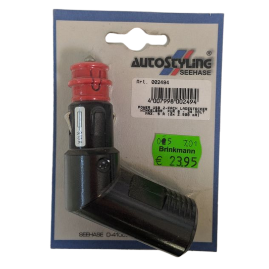 Power USB 2-fach Ladestecker – winkelbar