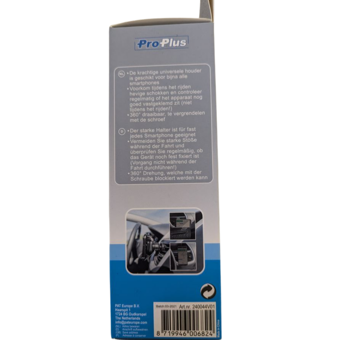 PROPLUS Magnet-Smartphonehalter – Universal für Lüftungsgitter