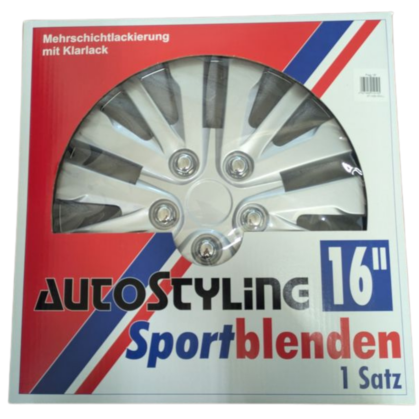 Sportblenden Prag 16”  – Silber mit Klarlack und Chrommuttern