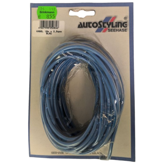 Lautsprecherkabel – 10 m x 2,5 mm² – Blau