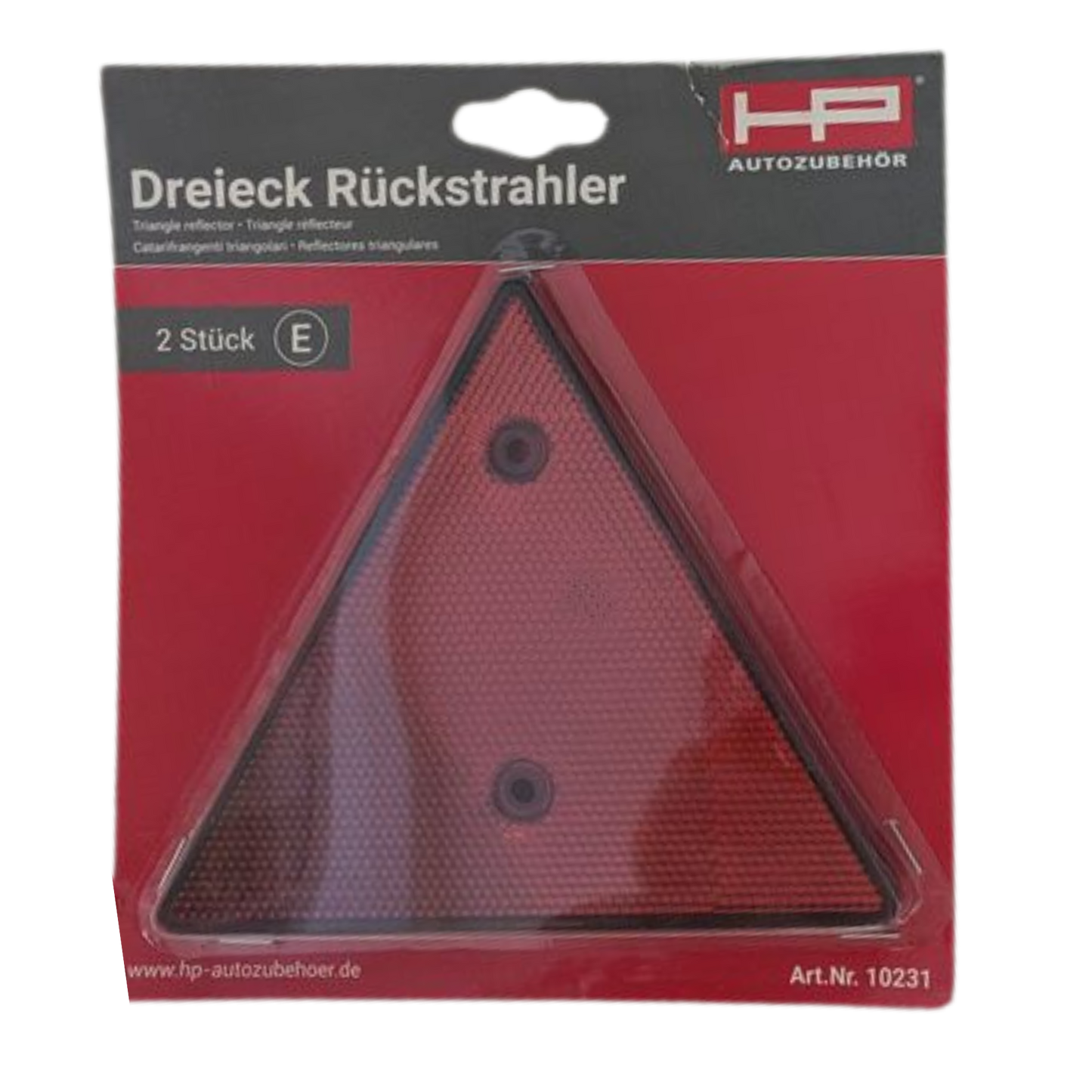 Dreieck-Rückstrahler Set – 2 Stück