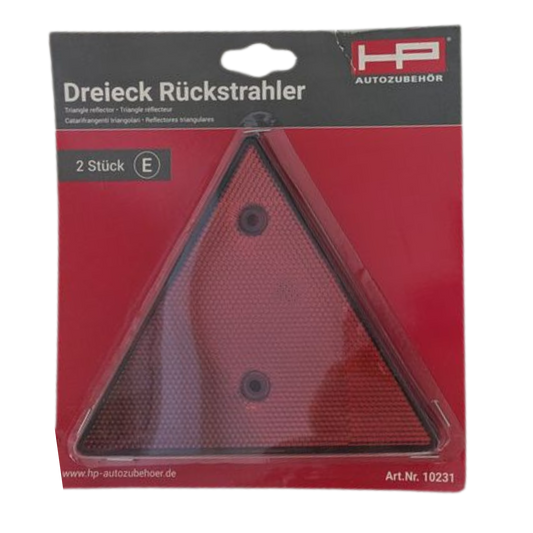 Dreieck-Rückstrahler Set – 2 Stück