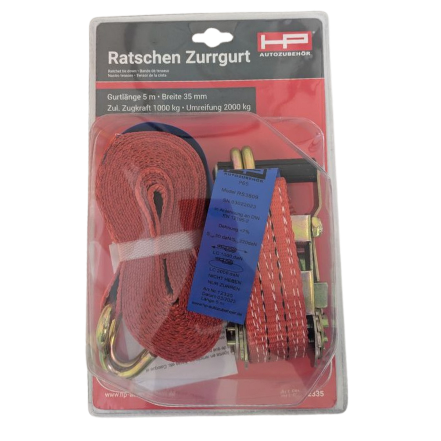 Ratschen Zurrgurt 5 m x 35 mm