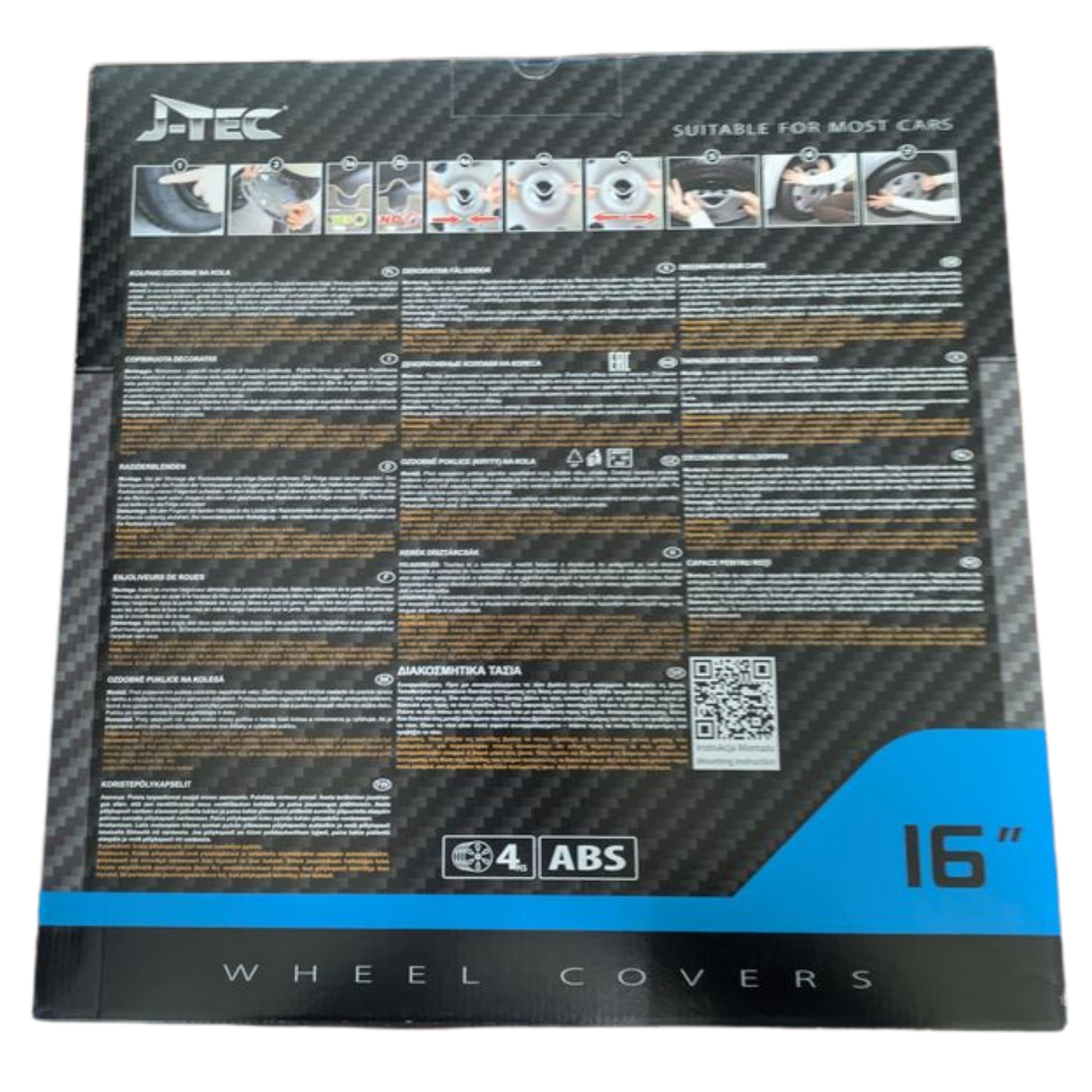 Radzierblenden Nascar – Schwarz 16"