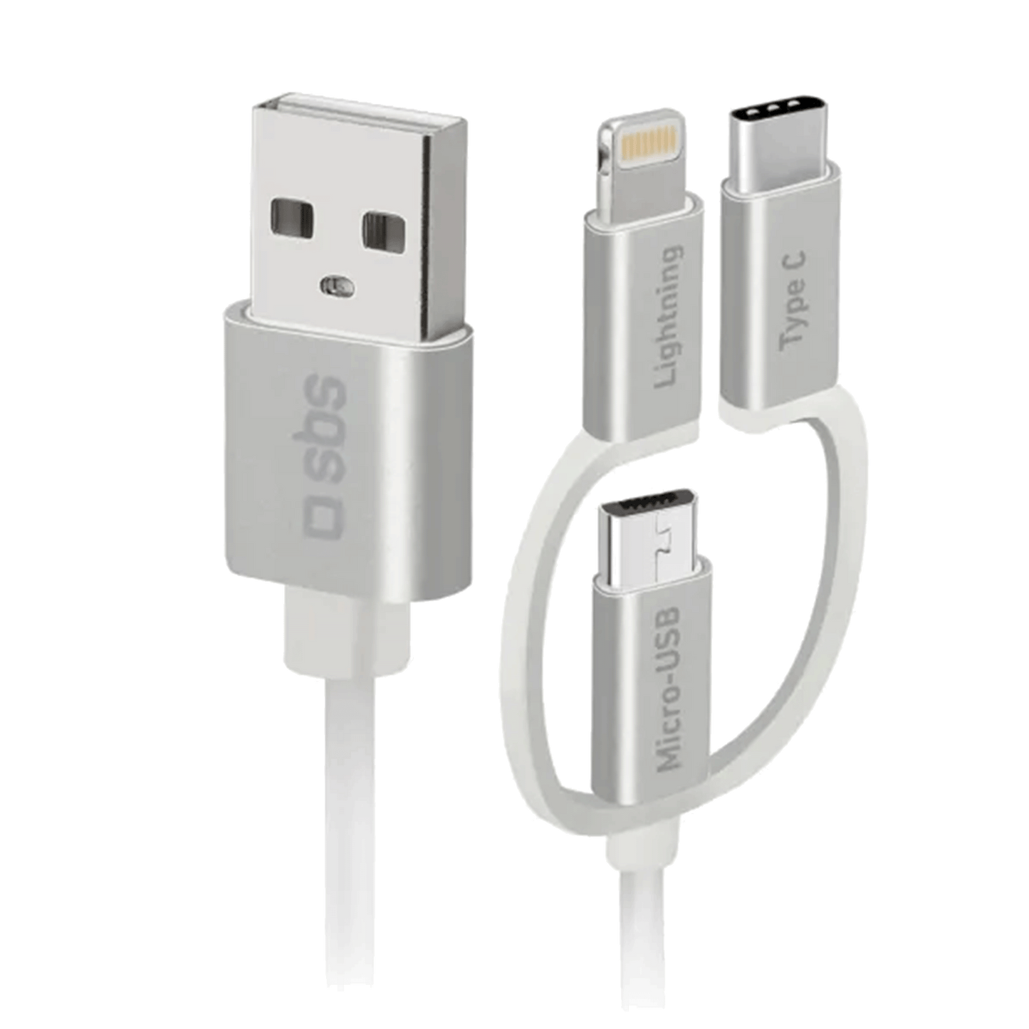 SBS 3-in-1 Daten- und Ladekabel