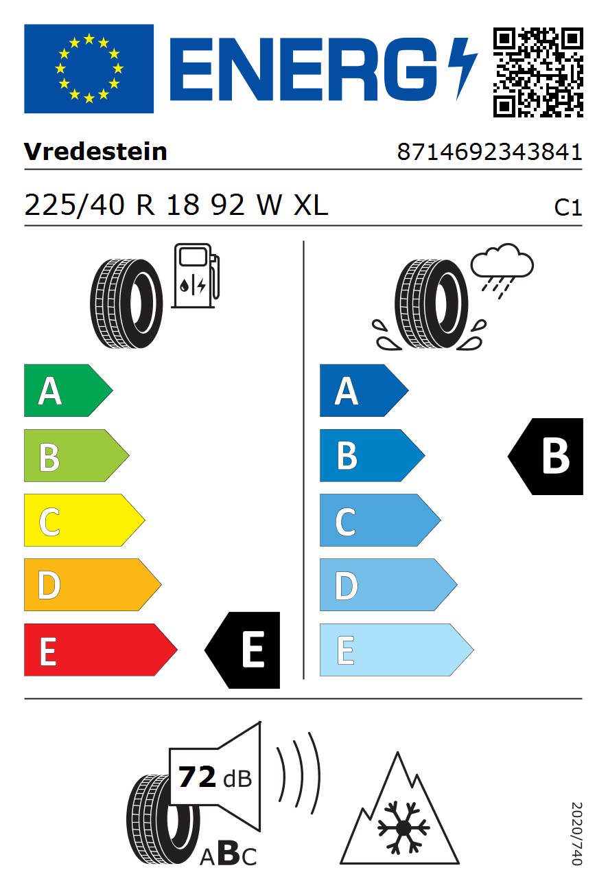 Vredestein Wintrac Pro 225/40 R18 92W Winterreifen