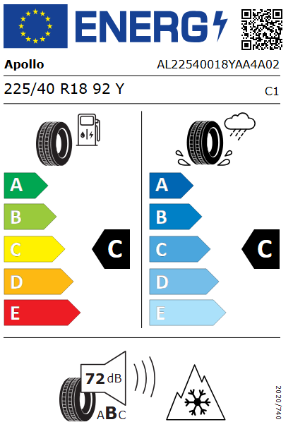 Apollo Alnac 4G All Season 225/40 R18 92Y Ganzjahresreifen