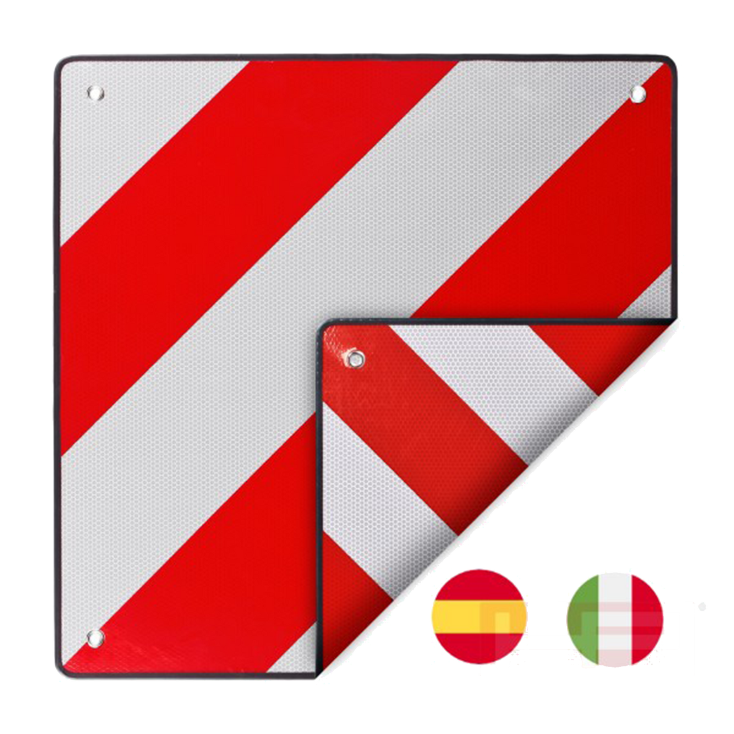 Warntafel 2 in 1 - Italien und Spanien