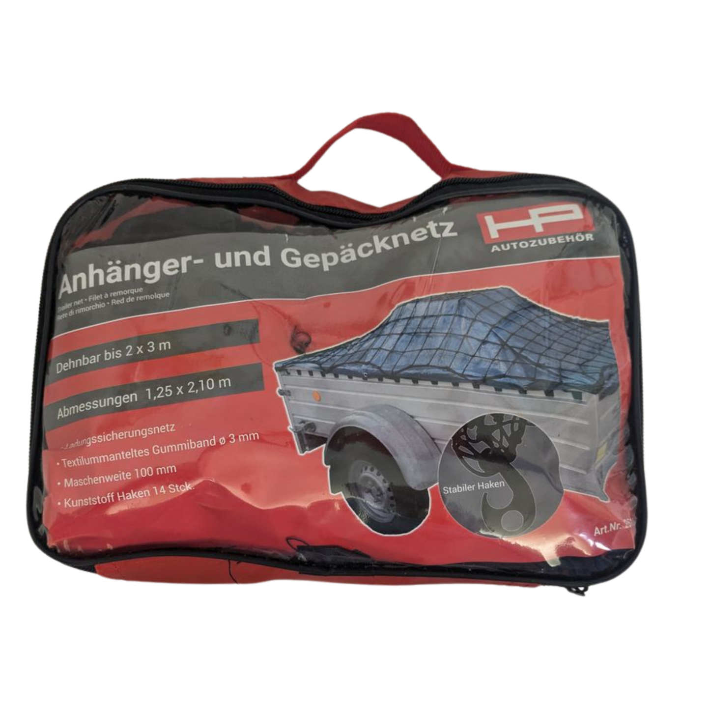 Anhänger- und Gepäcknetz 1,25 x 2,10 m