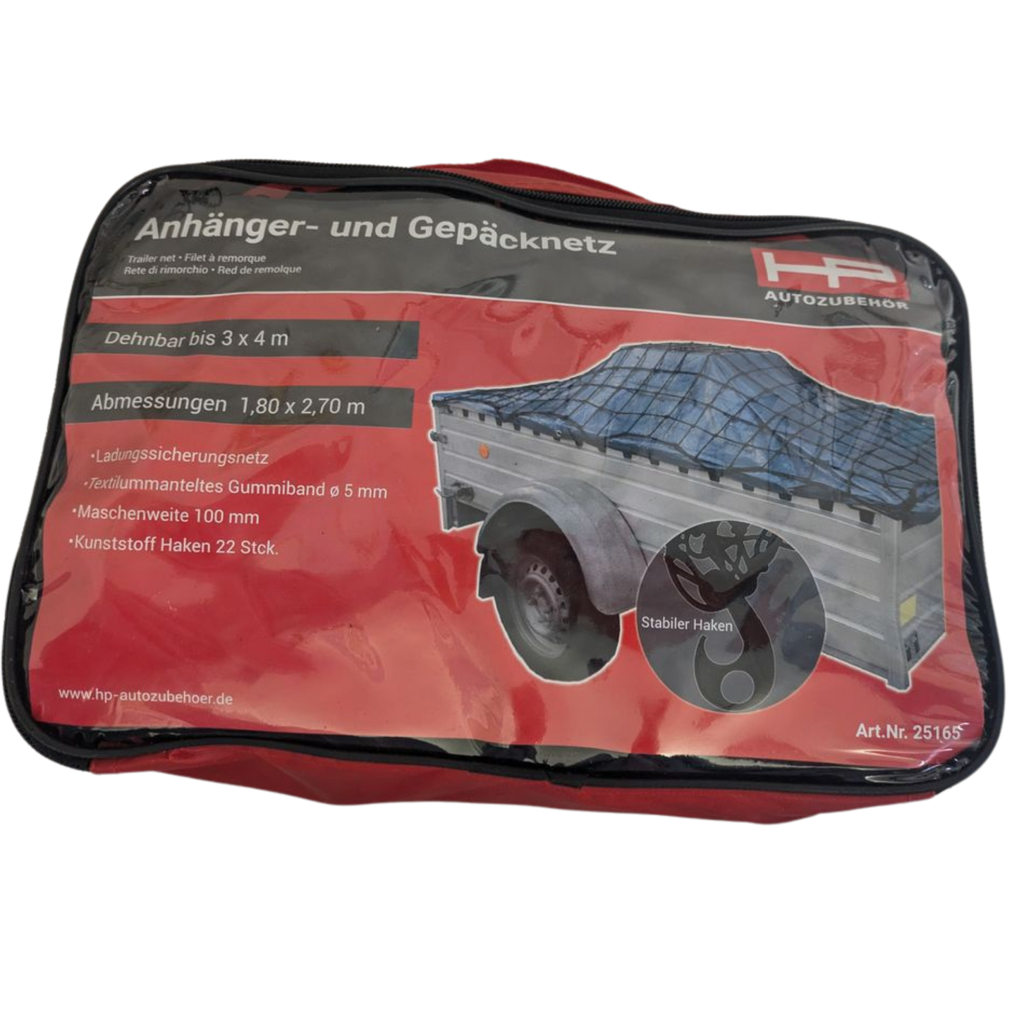 Anhänger- und Gepäcknetz 1,80 x 2,70 m