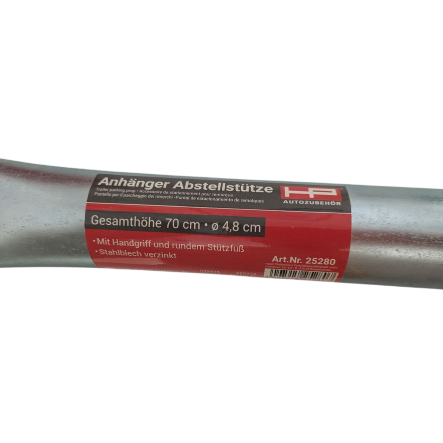 Anhänger-Abstellstütze Ø 48 mm – 700 mm Höhe | verzinkt