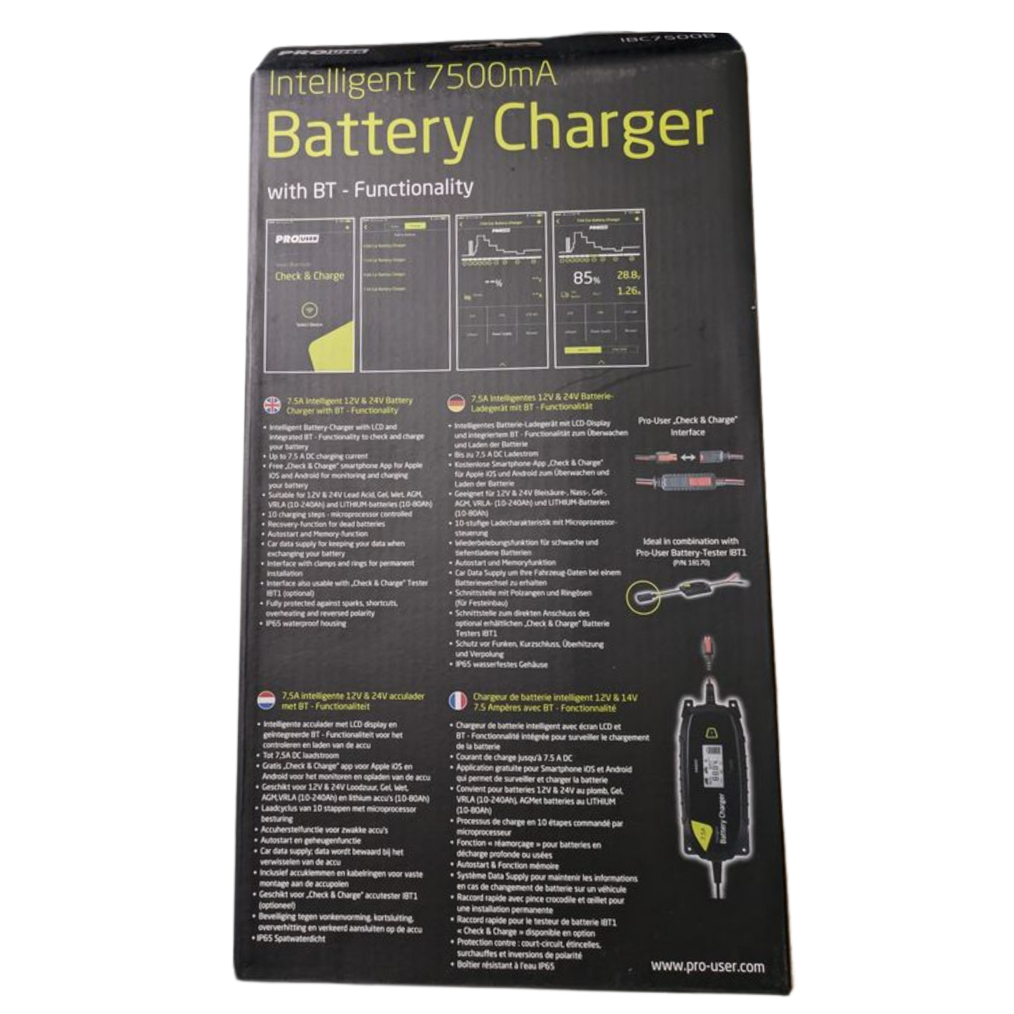 IBC 7500B Bluetooth Batterieladegerät 12V / 24V