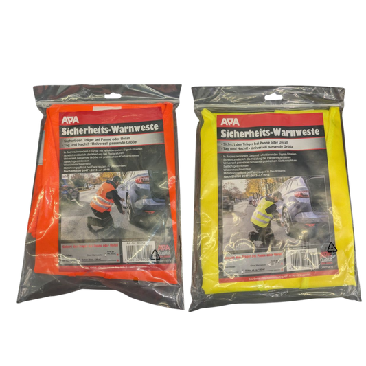 APA Warnweste EN ISO 20471 – Orange oder Gelb