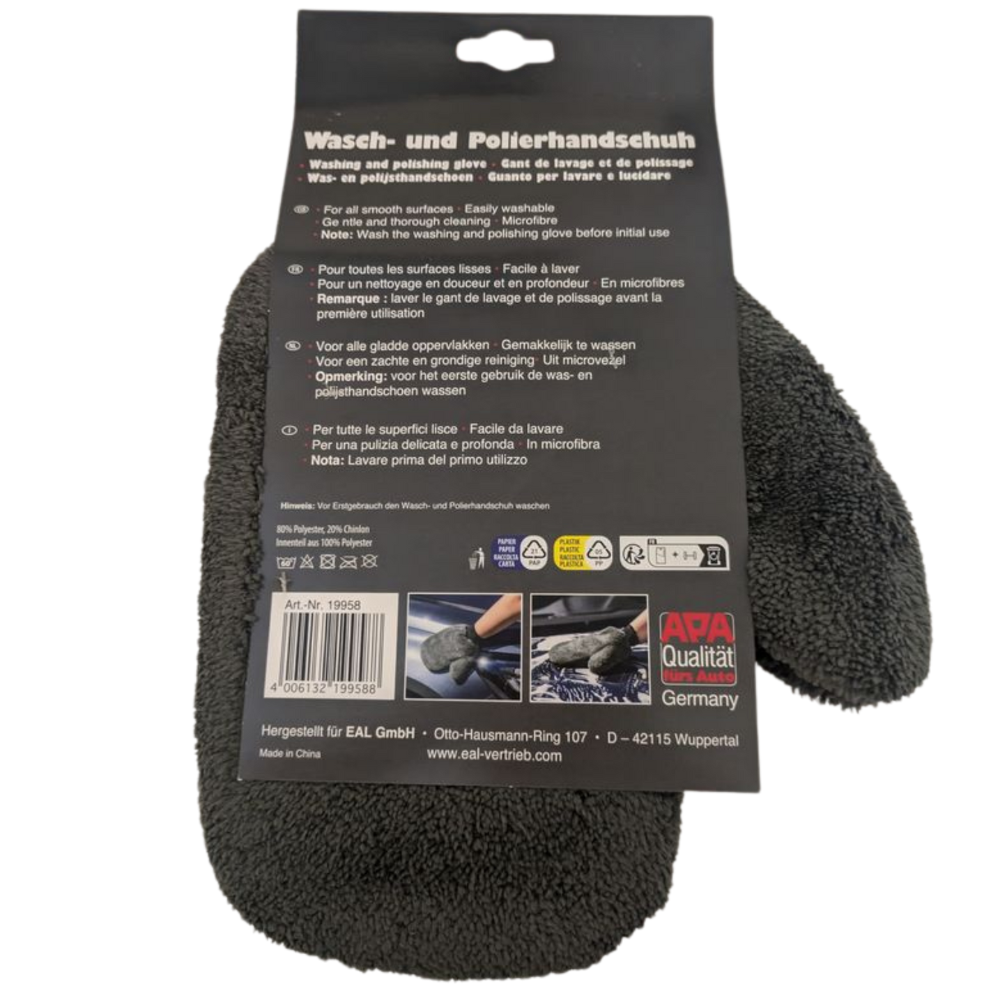 APA Wasch- und Polierhandschuh 29 x 20cm