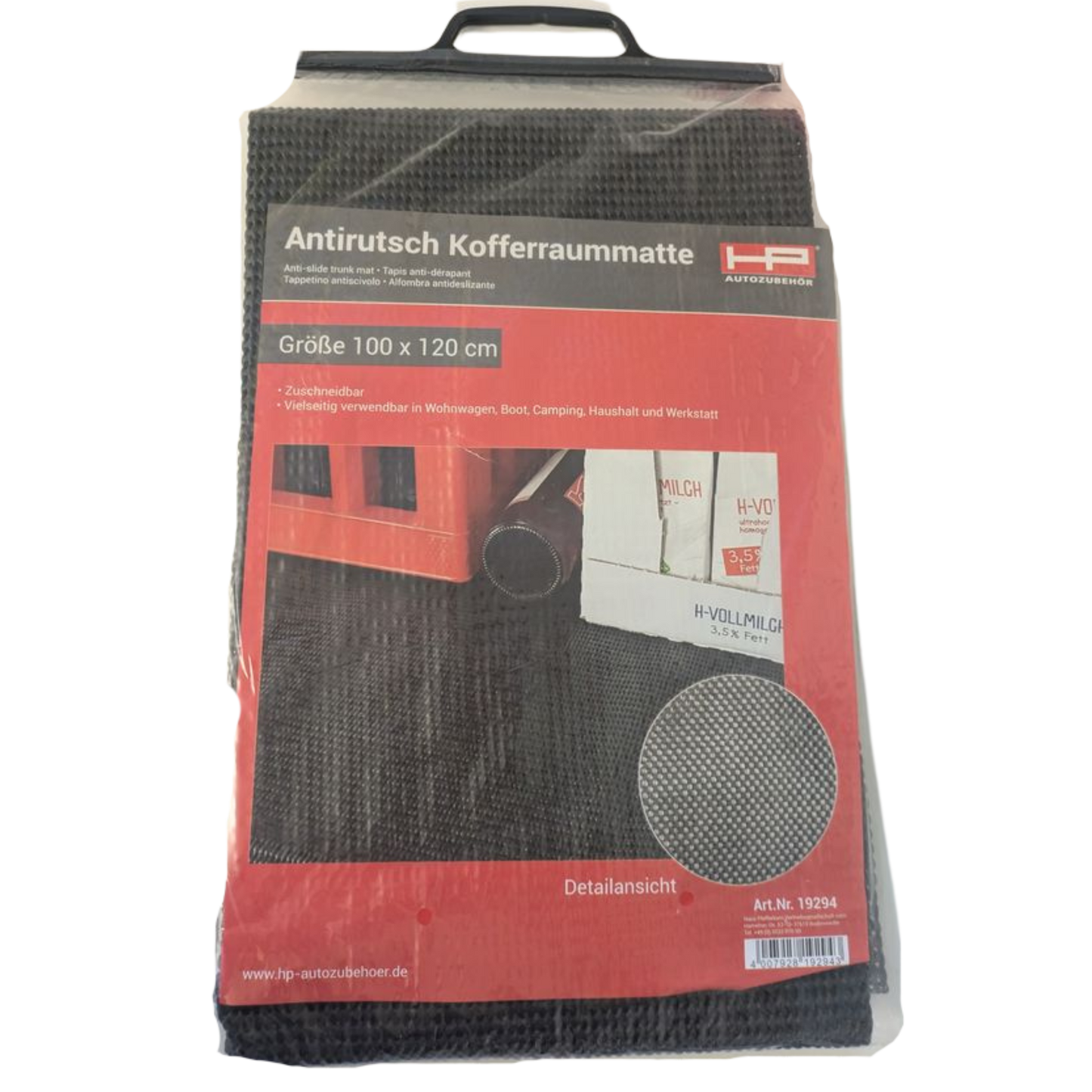 Antirutsch-Kofferraummatte 100 x 120 cm