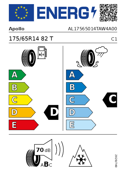 Apollo Alnac 4G Winter 175/65 R14 82T Winterreifen