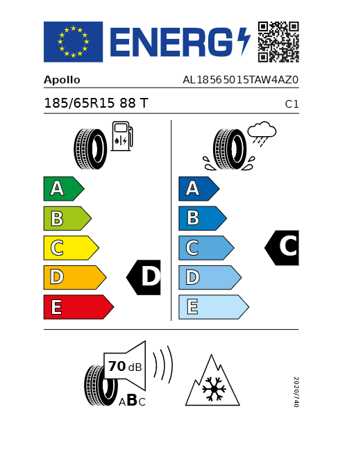 Apollo Alnac 4G Winter 185/65 R15 88T Winterreifen