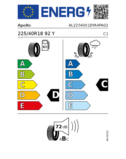 Apollo Aspire 4G+ 225/40 R18 92Y XL Sommerreifen