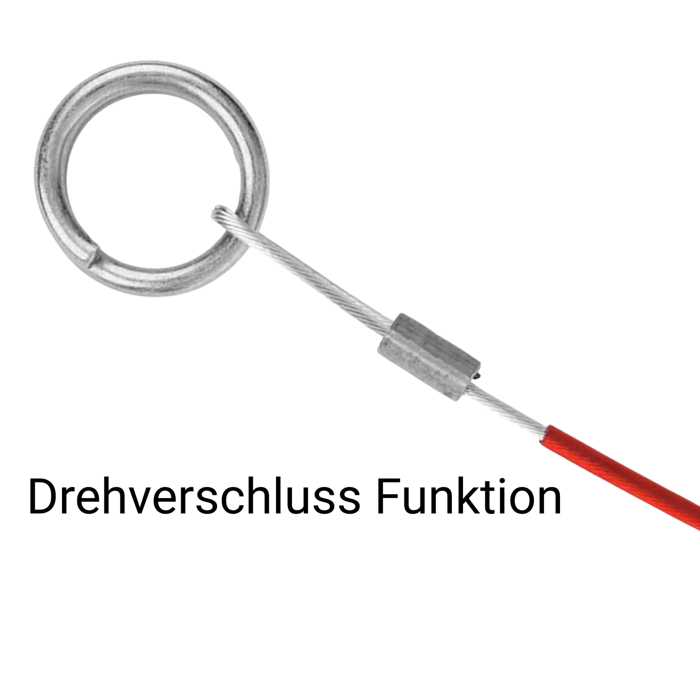 Brems- und Abrissseil 1 Meter - Zusätzliche Sicherung für den Anhänger