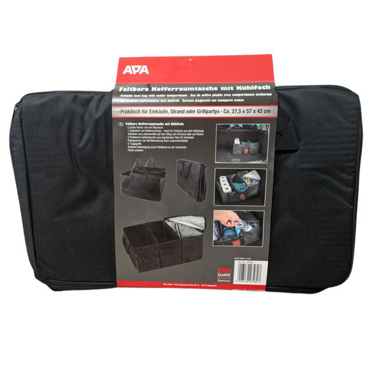 Faltbare Kofferraumtasche mit integriertem Kühlfach