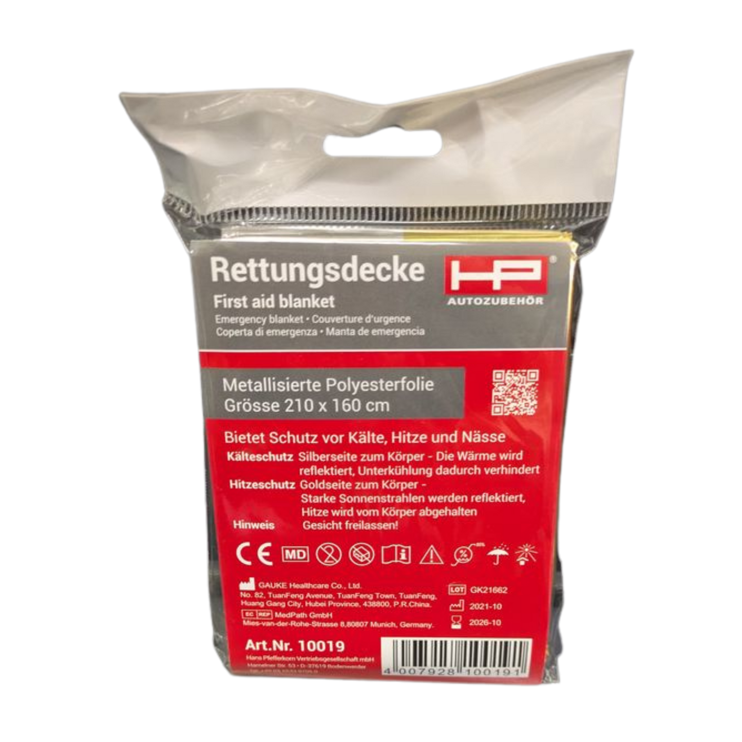 Rettungsdecke – 210 x 160 cm