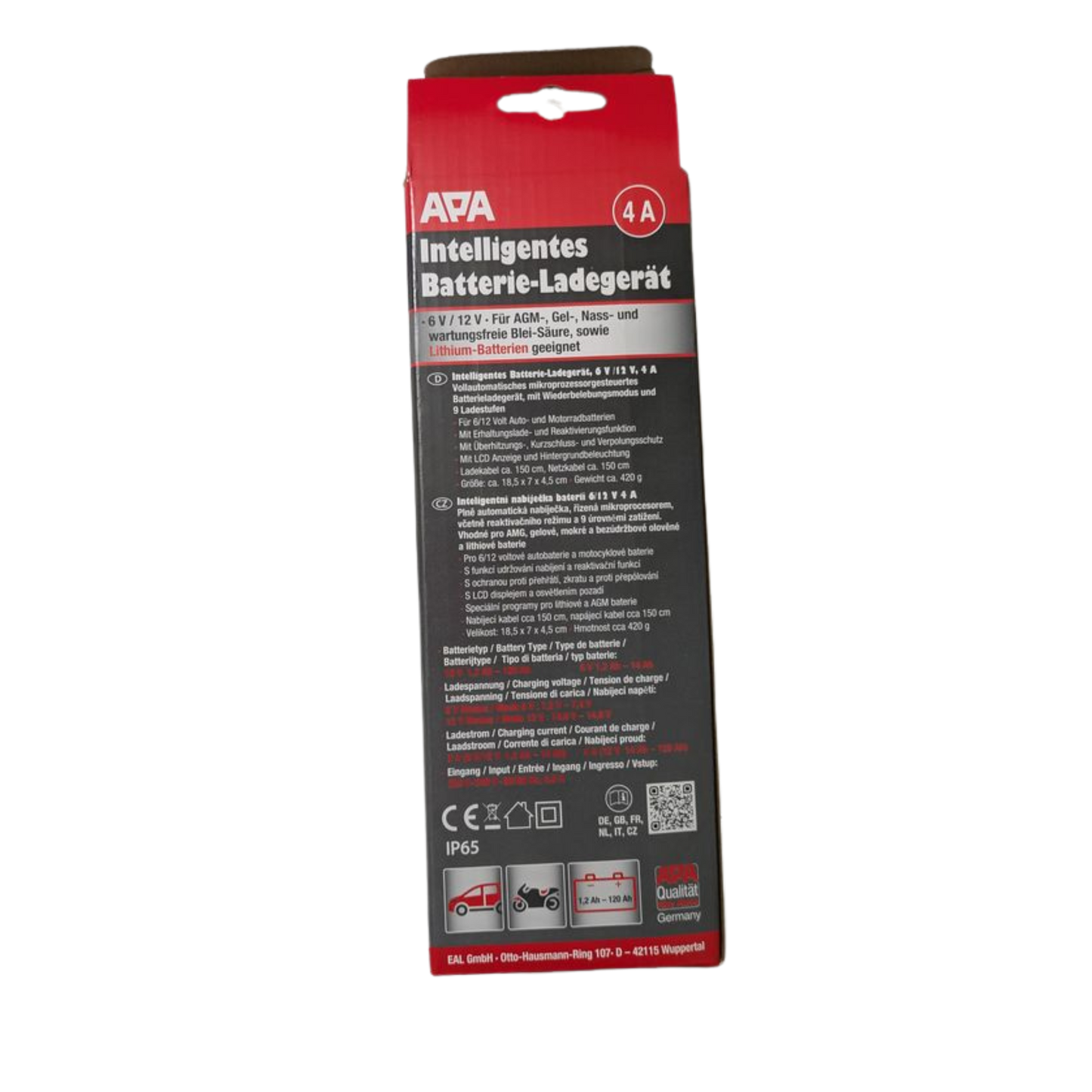 Intelligentes Batterieladegerät 6/12 V – 4A