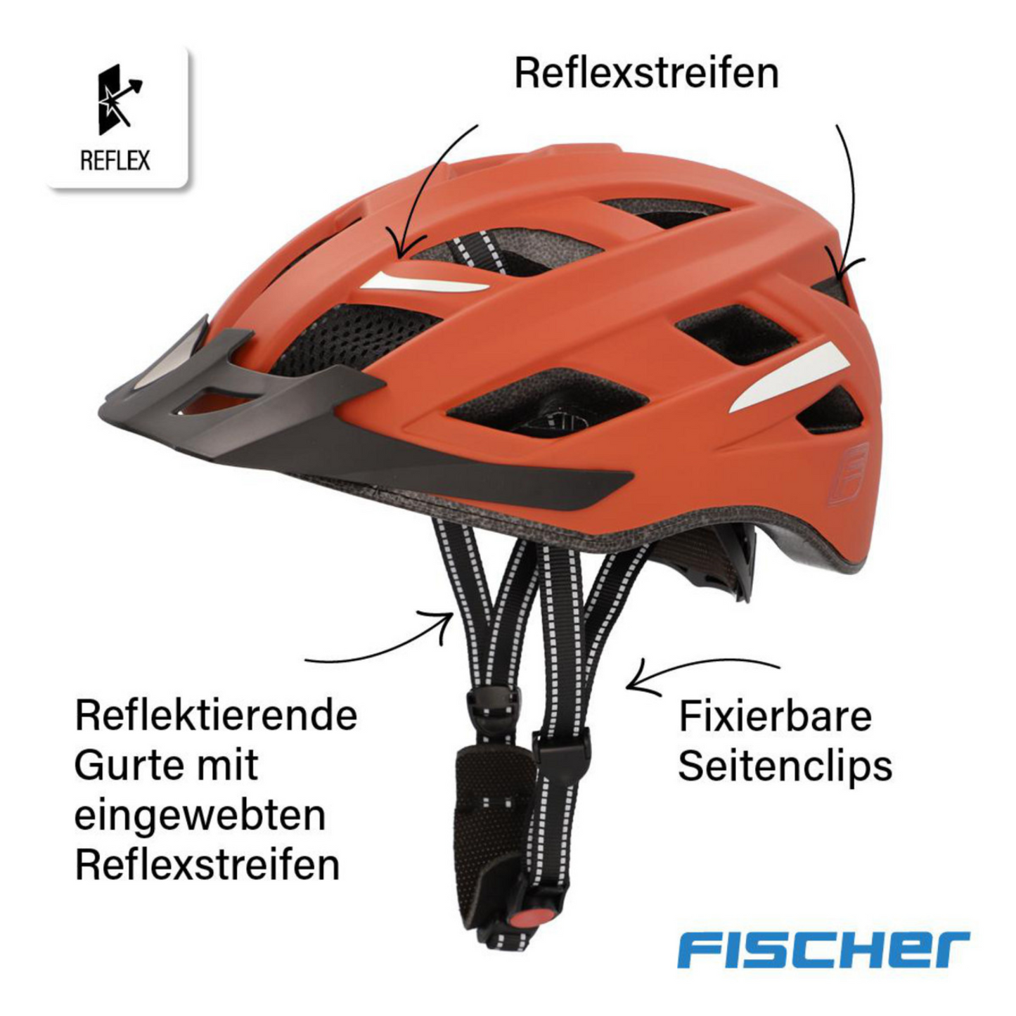 FISCHER Urban Plus Miami L/XL Fahrradhelm 58-61cm Rostbraun