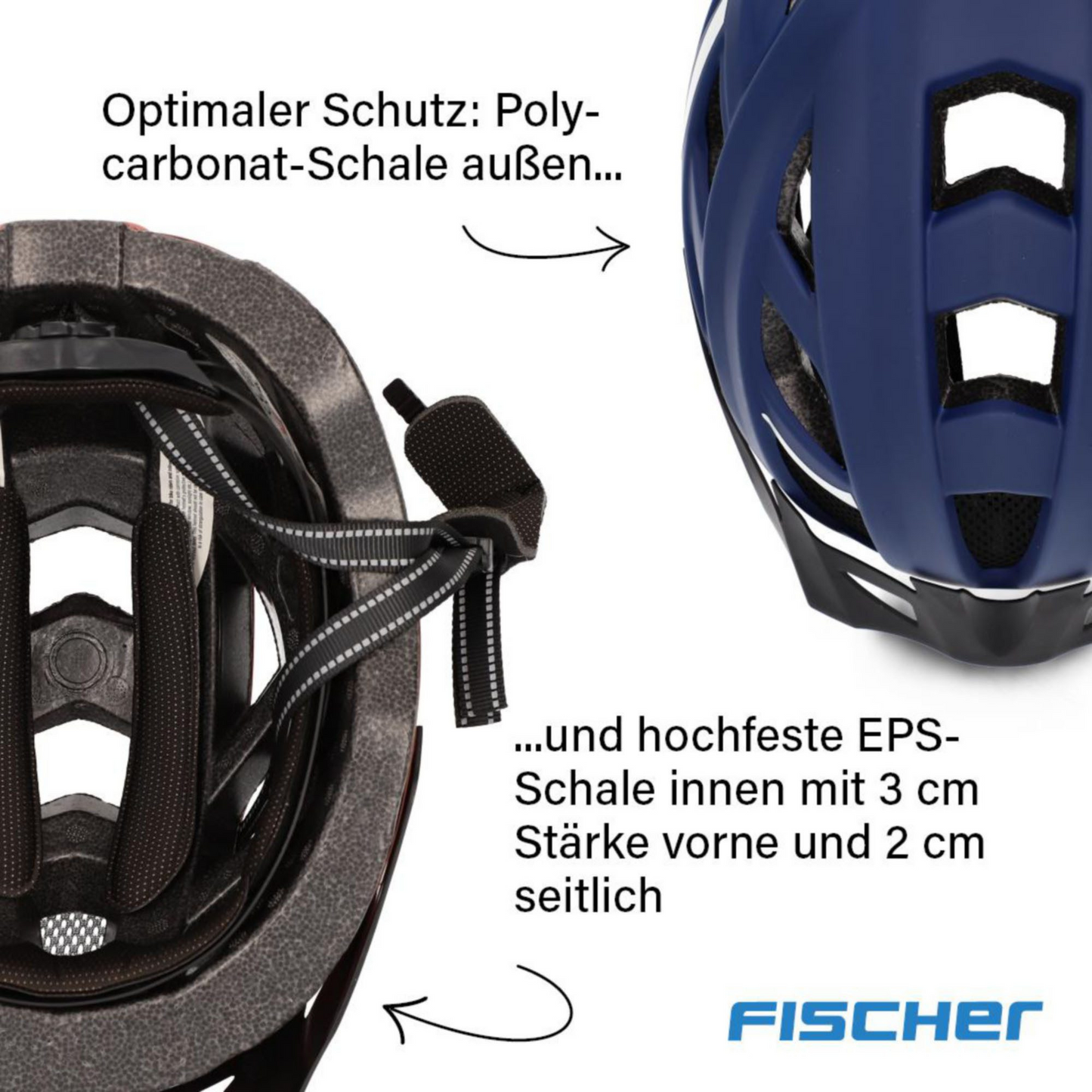 FISCHER Urban Plus Boston L/XL Fahrradhelm 58-61cm Dunkelblau