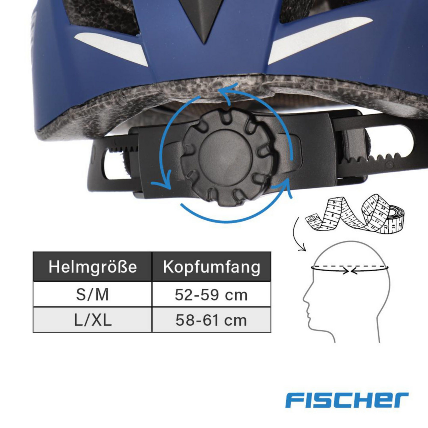 FISCHER Urban Plus Boston L/XL Fahrradhelm 58-61cm Dunkelblau