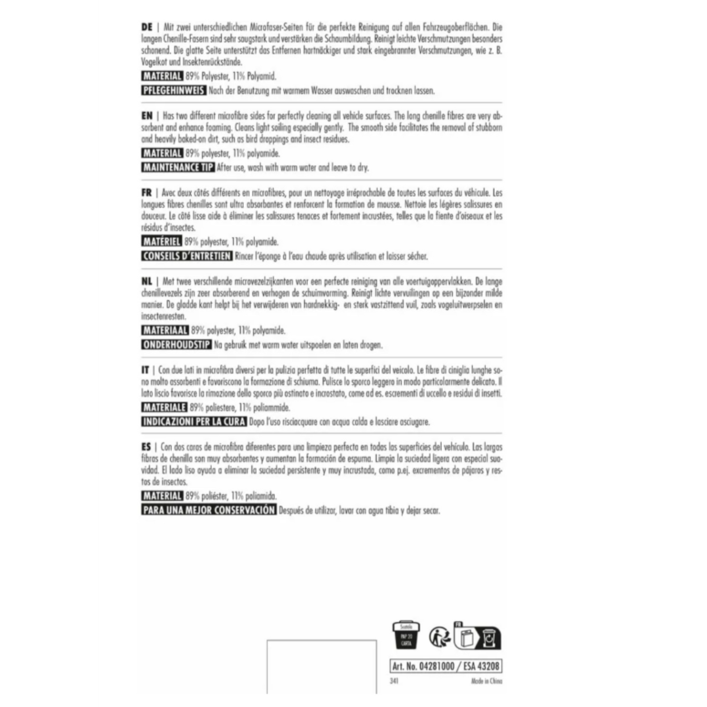 SONAX Microfaser Schwamm