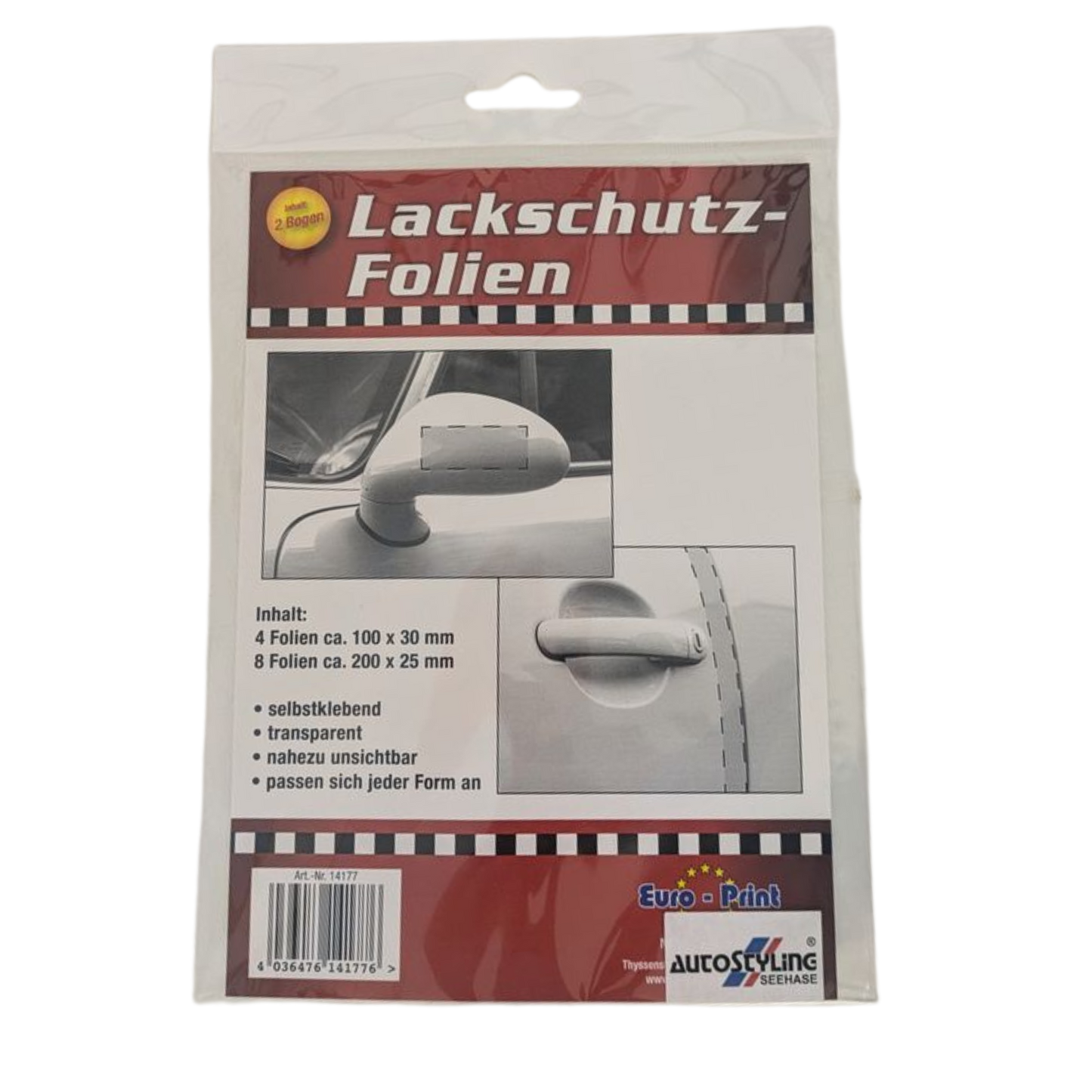 Lackschutzfolienset klein – transparenter Schutz für Ihr Fahrzeug