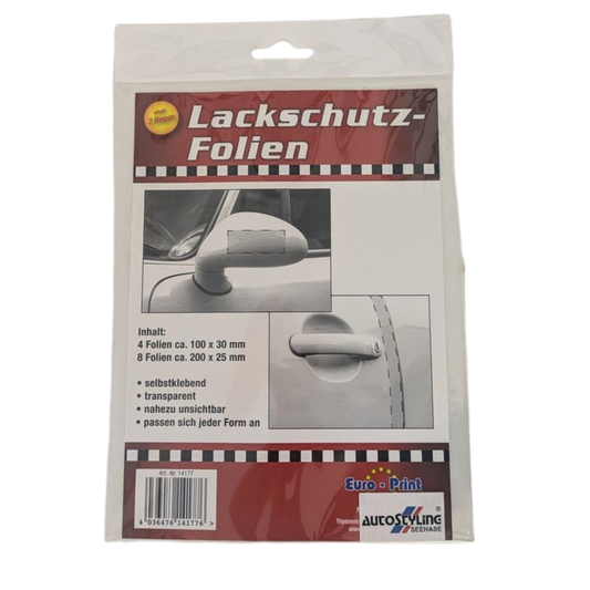 Lackschutzfolienset klein – transparenter Schutz für Ihr Fahrzeug