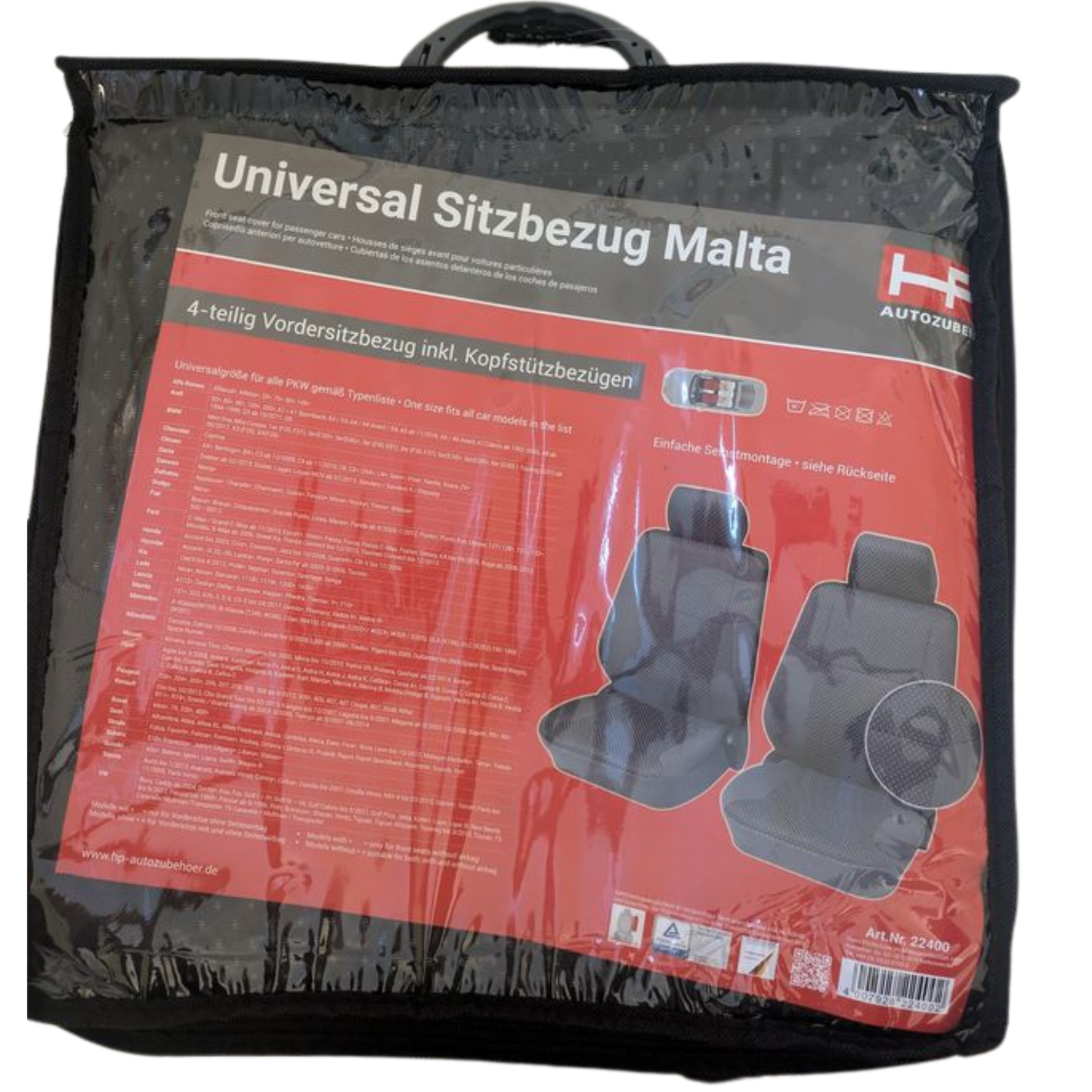 Universal Sitzbezug Malta 4-tlg. – Grau
