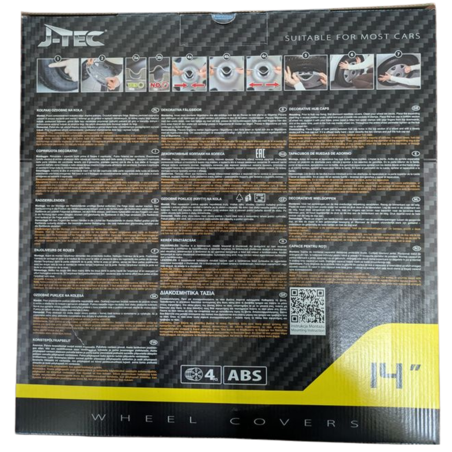 Radzierblenden Multi – Silber 14"