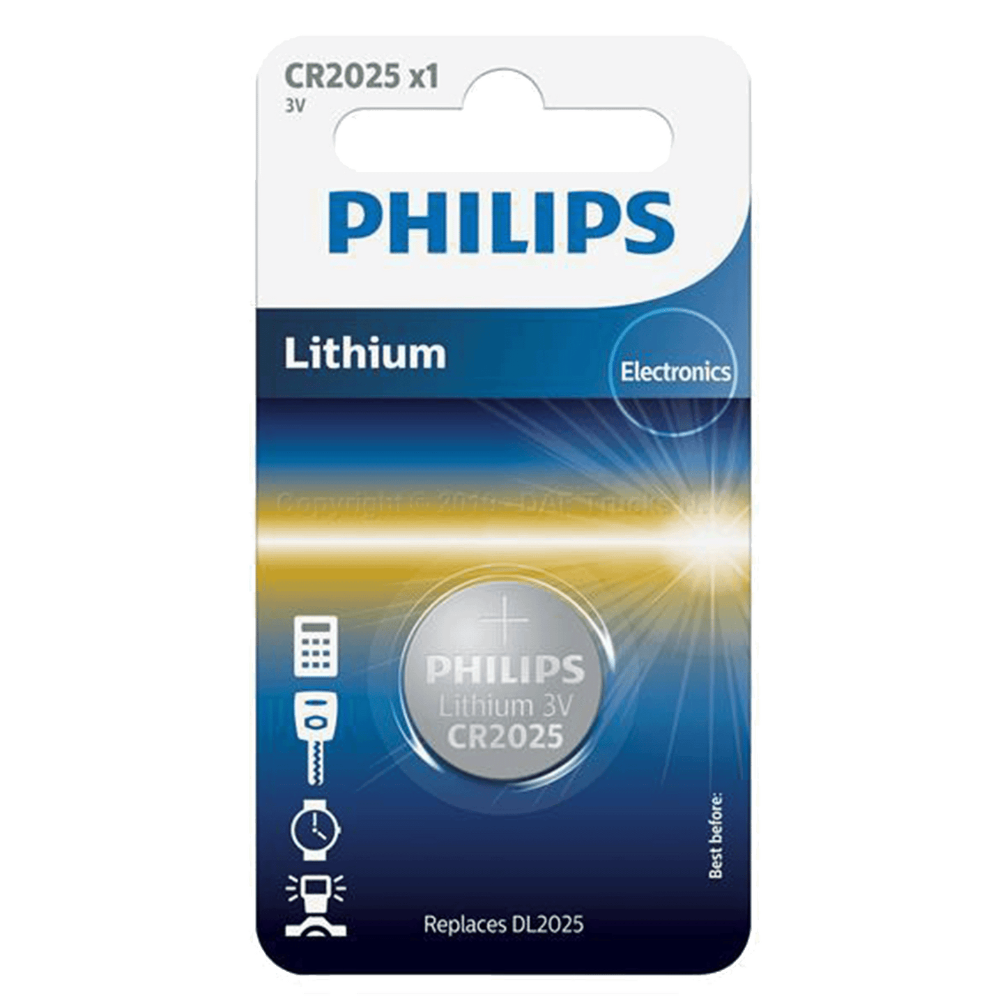 PHILIPS CR2025 - 3,0V Knopfzelle
