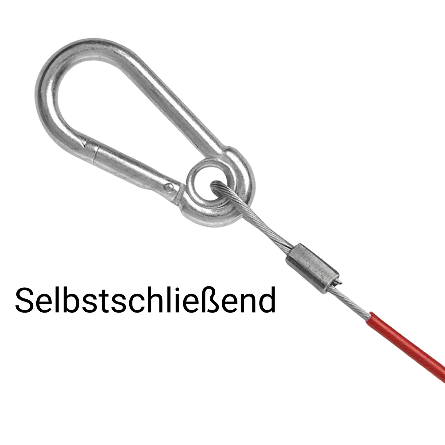 Brems- und Abrissseil 1 Meter - Zusätzliche Sicherung für den Anhänger