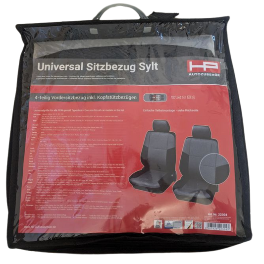 Universal Sitzbezug Sylt 4-tlg. - Schwarz