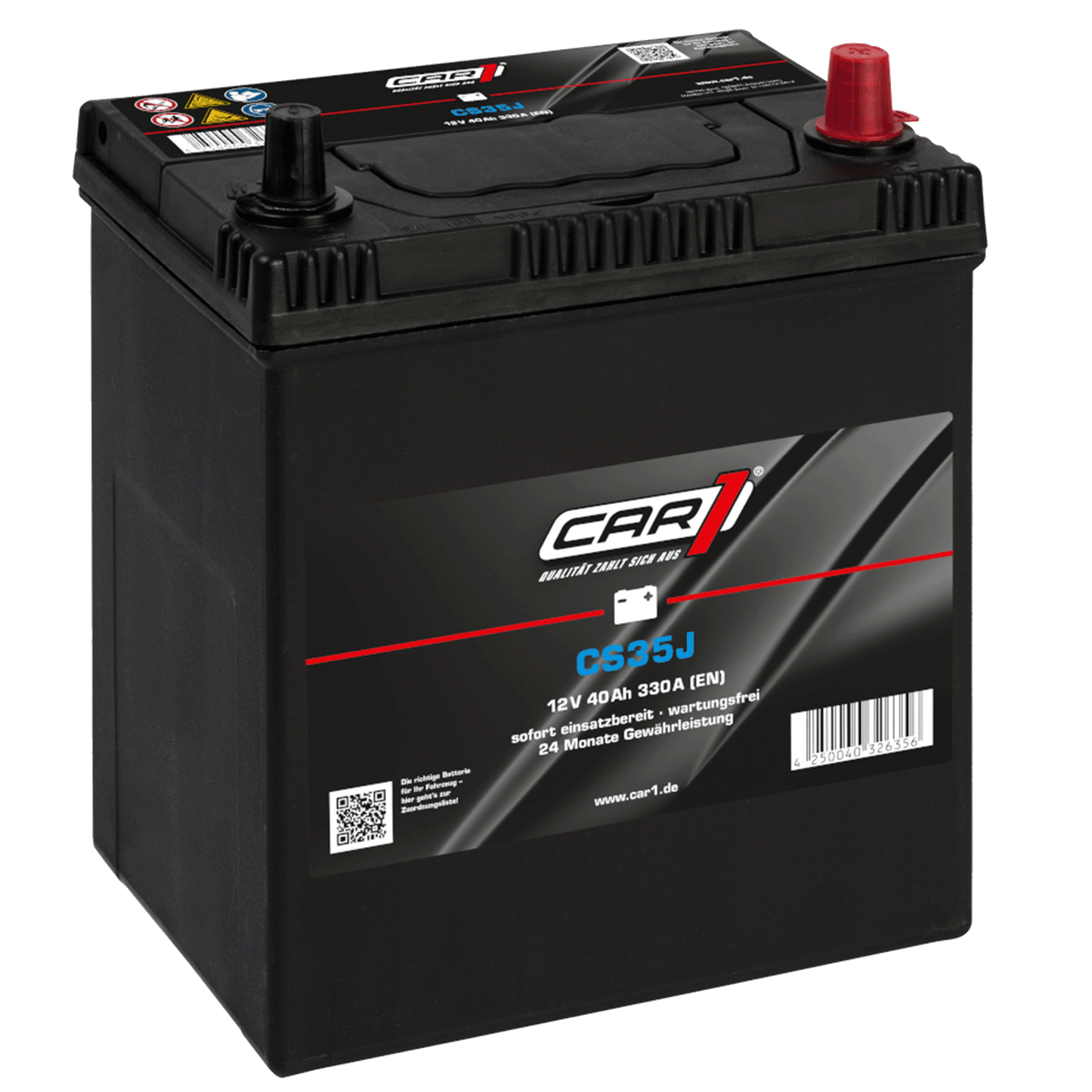 CAR1 Starterbatterie Super 35Ah 240A