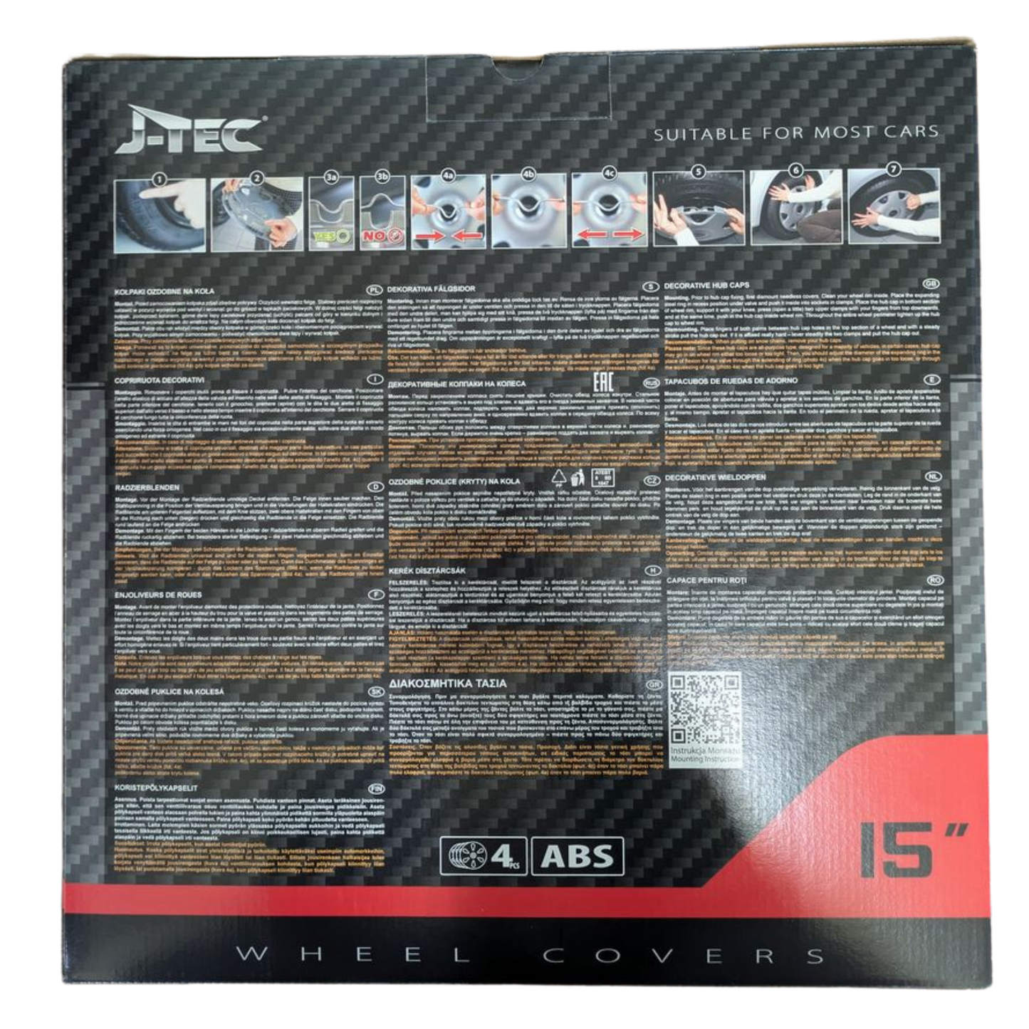 Radzierblenden Multi – Silber 15"