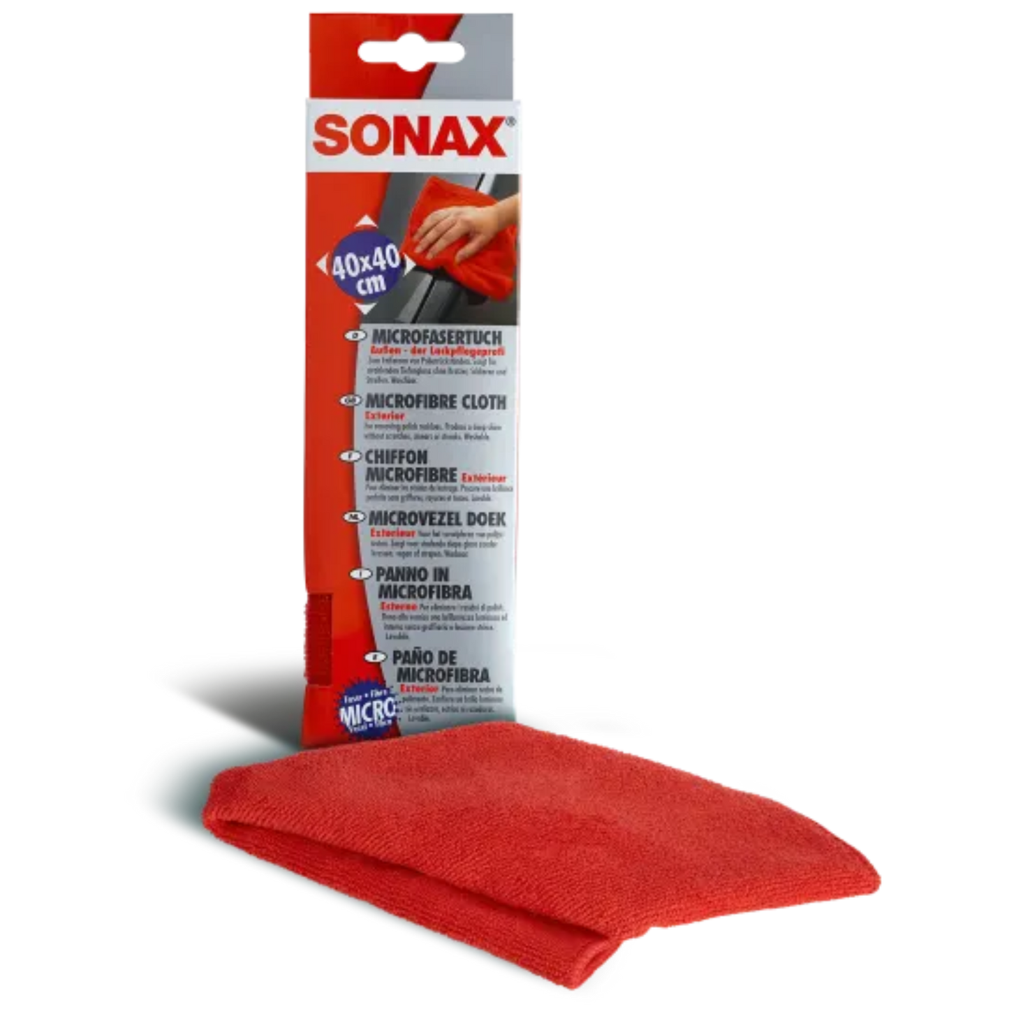 SONAX Microfasertuch Außen - der Lackpflegeprofi