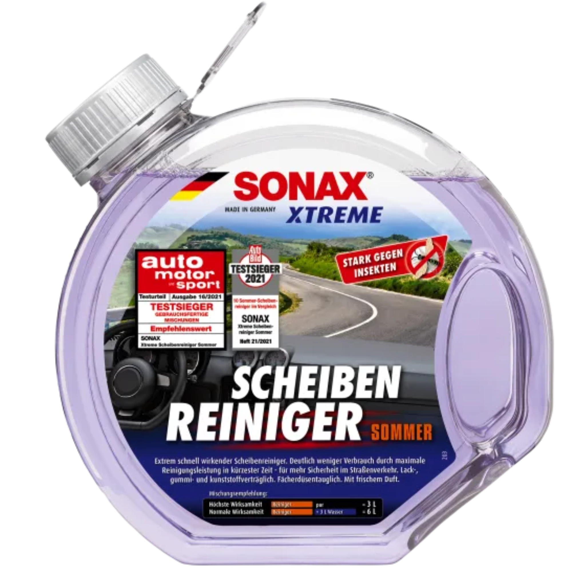 SONAX XTREME Scheibenreiniger Sommer gebrauchsfertig - 3l – KFZ