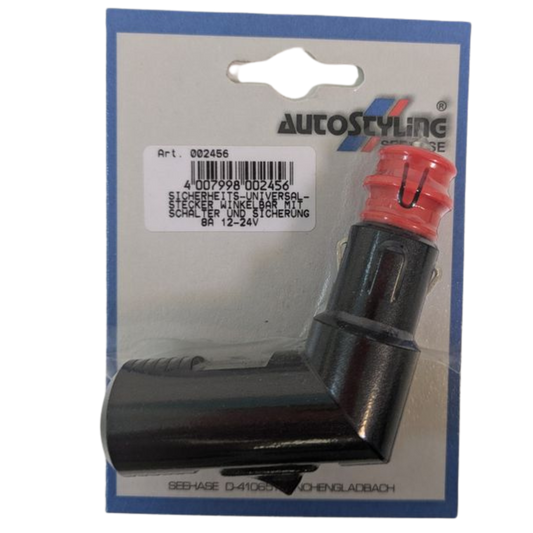 Sicherheits-Universalstecker – 12–24 V / 8 A
