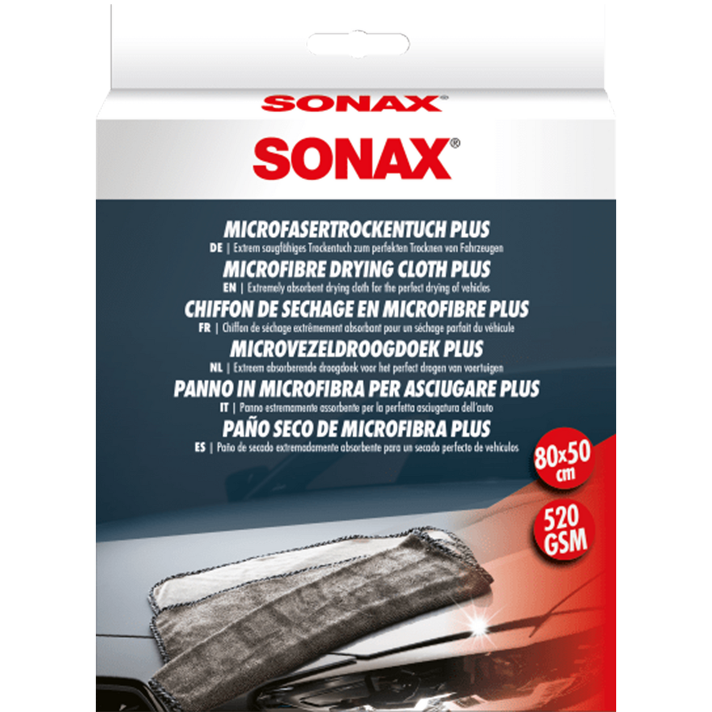 SONAX MicrofaserTrockenTuch PLUS
