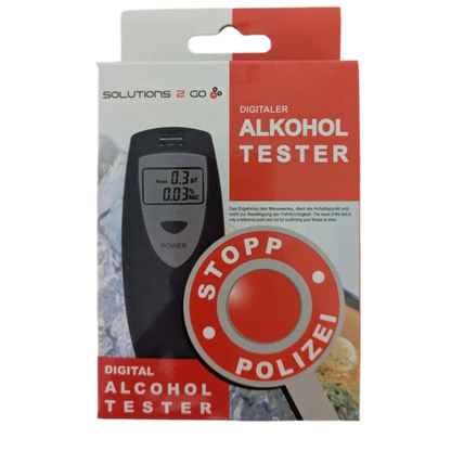 Solutions 2 Go Digitaler Alkoholtester – Kompakt, zuverlässig & einfach zu bedienen
