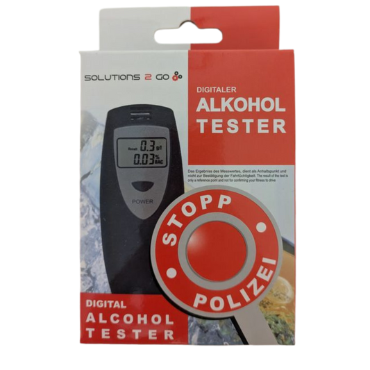 Solutions 2 Go Digitaler Alkoholtester – Kompakt, zuverlässig & einfach zu bedienen
