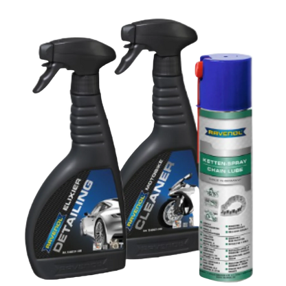 RAVENOL Motorrad Pflegeset